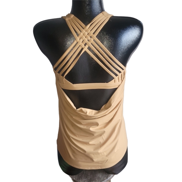 Icyzone Open Back Workout Athletic Tank Top with Built In Bra - Picture 5 of 5